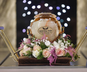 Barbara Wrzesińska na pogrzebie Agnieszki Maciąg