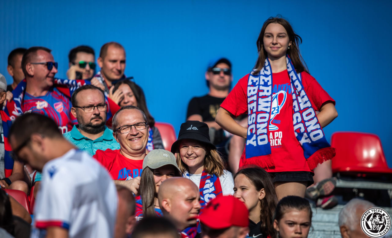 Kibice podczas meczu Raków Częstochowa - Jagiellonia Białystok 