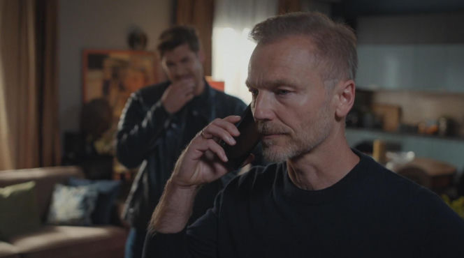 M jak miłość odc. 1897. Andrzej Budzyński (Krystian Wieczorek), Marcin (Mikołaj Roznerski)