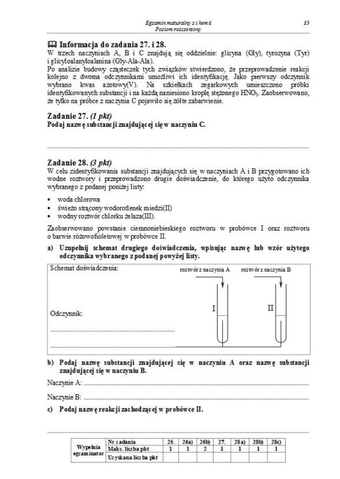 chemia 2013 poziom rozszerzony