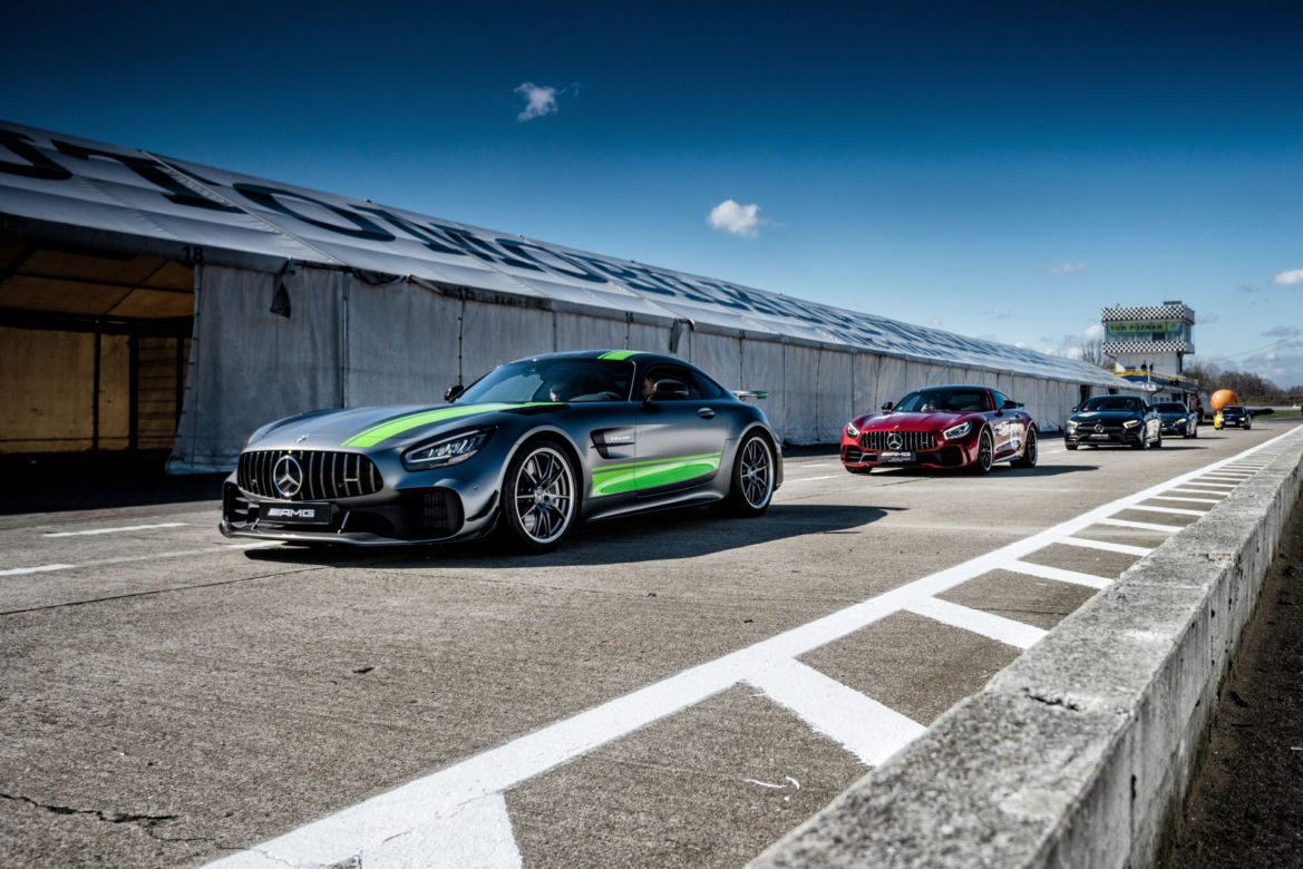 AMG Driving Academy 2019, Mercedes-AMG GT R PRO, Mercedes-AMG GT R 63 s 4MATIC+ 4-Door Coupe, Mercedes AMG A 35 4MATIC