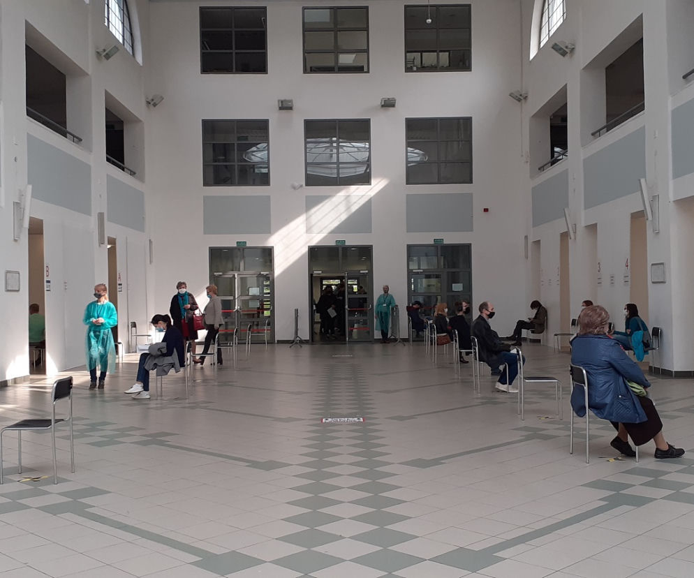 Punkt szczepień w Centrum Targowym Park w Toruniu