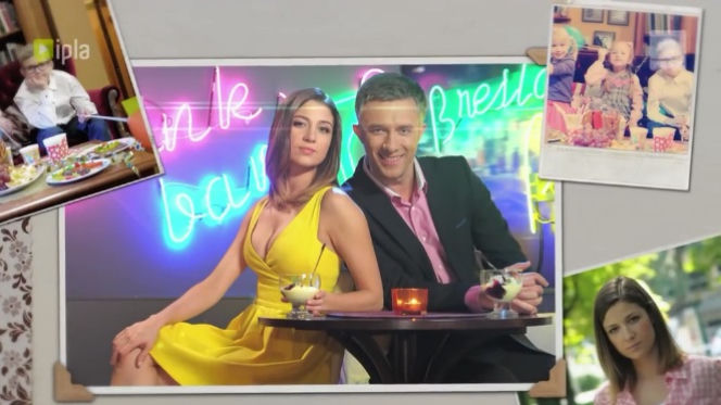 Pierwsza miłość nowa czołówka. Kinga (Aleksandra Zienkiewicz), Artur (Łukasz Płoszajski)