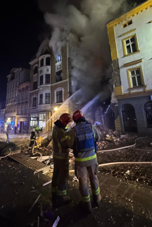 Runęła kamienica w Cieszynie. Trwa akcja ratownicza