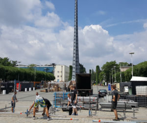 Strefa kibica powstaje przed Halą Stulecia