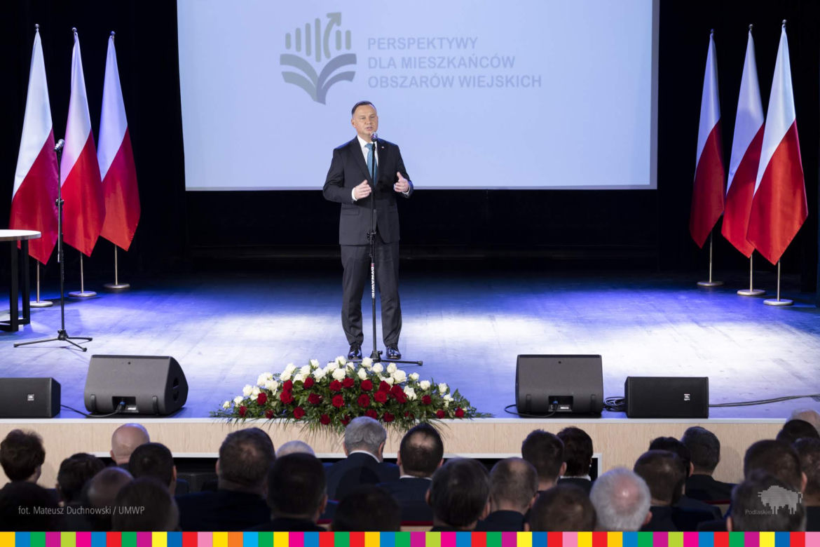 Kolno. Prezydent Andrzej Duda w Podlaskiem