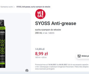  Promocja Rossmann. Wielkie rabaty na  kosmetyki Syoss 