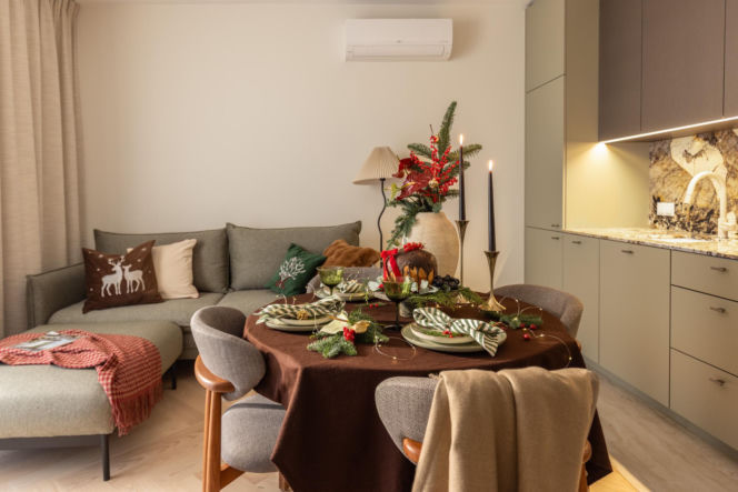 Mieszkanie w świątecznej aranżacji