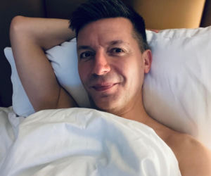 Paweł Rabiej z partnerem Michałem Cessanisem