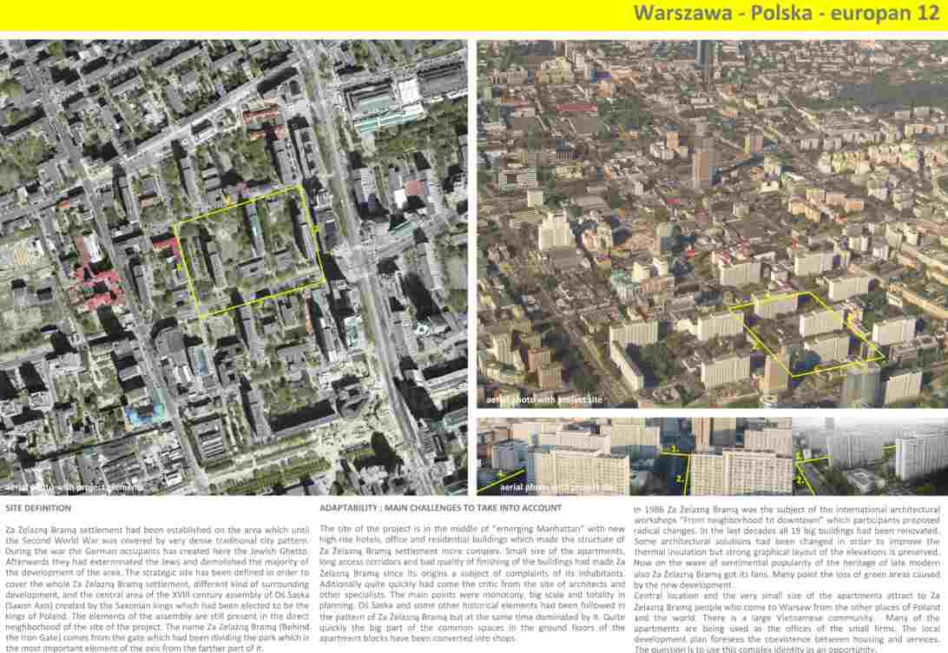 Za Żelazną Bramą: materiały konkursowe Europan 12