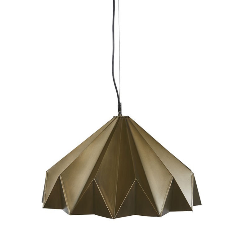 Lampa origami cynkowana