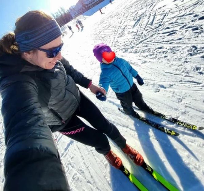 Justyna Kowalczyk i syn