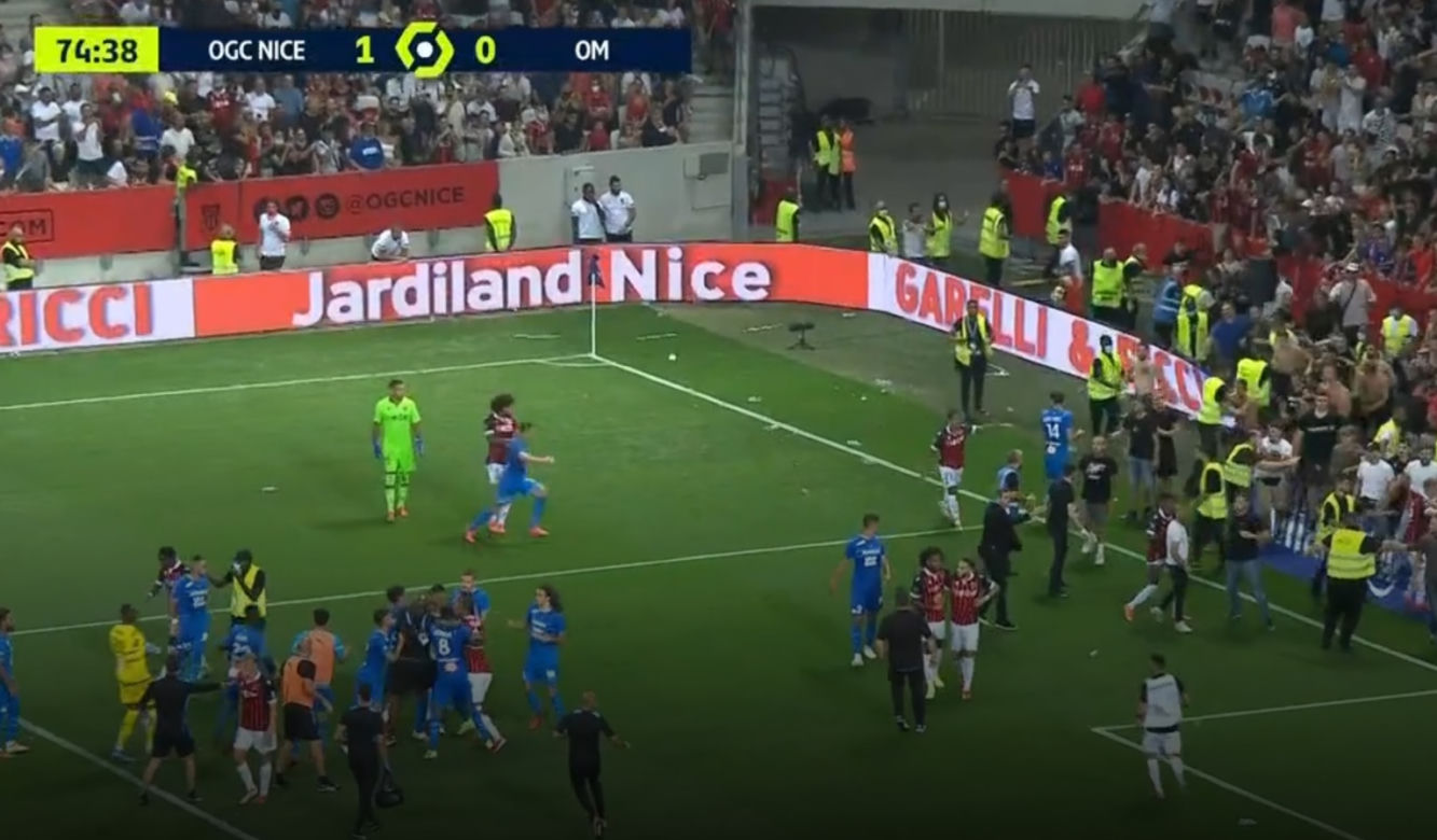 SKANDAL w meczu Nice - Olympique Marsylia!