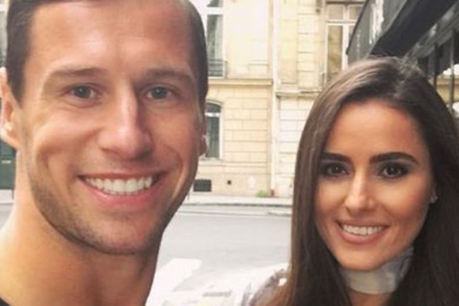 Grzegorz Krychowiak i Celia Jaunat