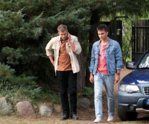 M jak miłość odc. 1910. Mateusz (Rafał Kowalski), Janek Winiar (Jakub Sirko)