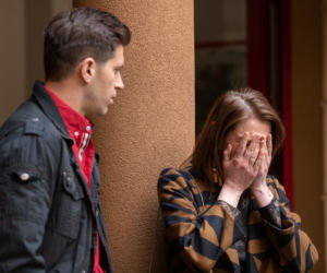 Na Wspólnej, odc. 2928. Mikołaj (Krzysztof Wieszczek), Roma (Julia Kamińska)