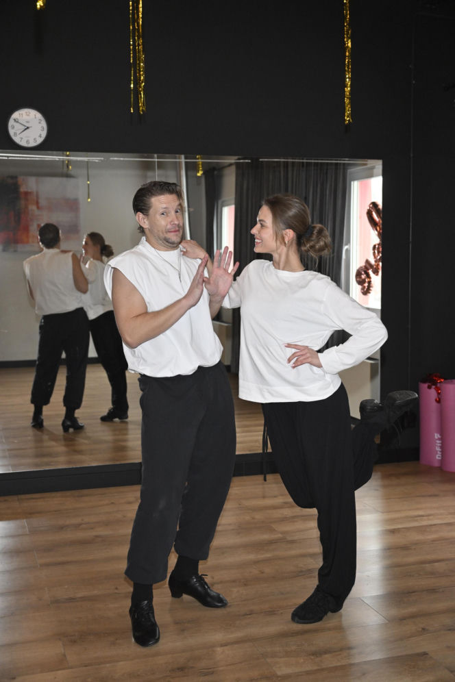 Sebastian Fabijański na probach do "Tańca z Gwiazdami"