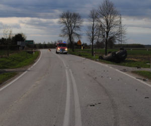 Wypadek na trasie Lubaczów-Oleszyce