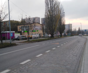 Ulica Szafera w przeddzień rozpoczęcia przebudowy