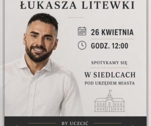 Siedlczanie chcą uczcić minutą ciszy pamięć śp. Łukasza Litewki