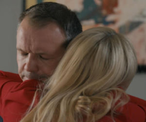 Barwy szczęścia, odcinek 3286. Bruno (Lesław Żurek), Karolina (Marta Dąbrowska)