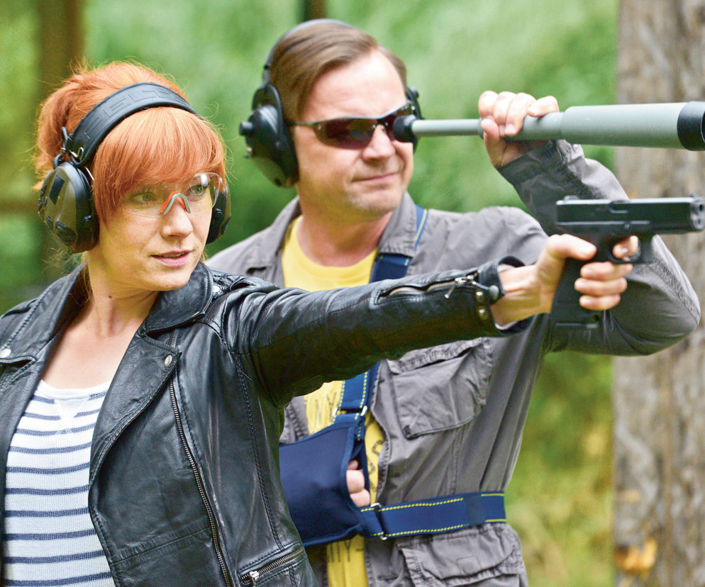 Komisarz Alex 6 sezon. Puchała (Ireneusz Czop), Lucyna (Magdalena Walach)