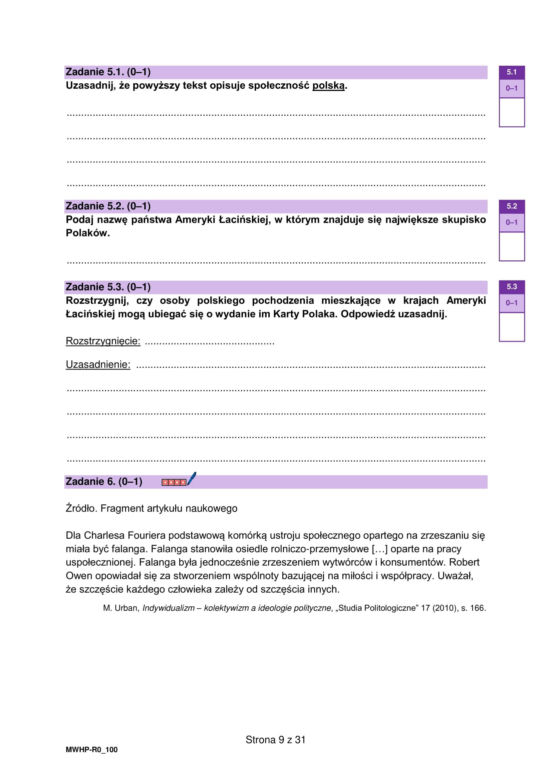 Próbna matura 2026: WOS. Arkusze CKE, pytania i odpowiedzi z WOS-u [16.01.2026]