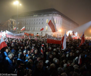 Odsłonięcie pomnika Lecha Kaczyńskiego w Warszawie
