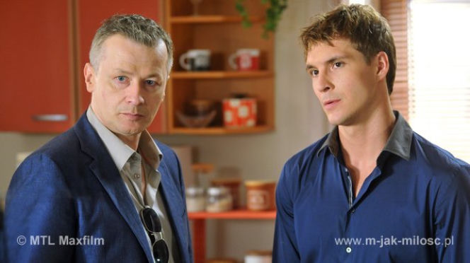 M jak miłość. Marcin (Mikołaj Roznerski), Grzegorz (Wojciech Majchrzak)