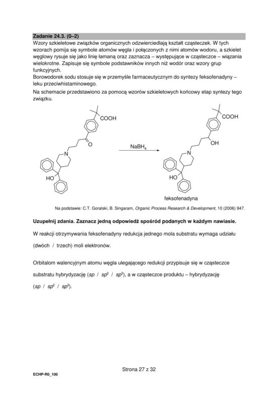 Matura 2025 chemia rozszerzona - arkusz CKE 16.05.2025 - Formuła 2015