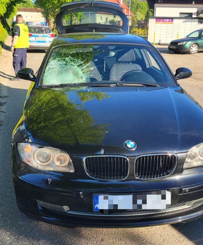 7-latek wjechał pod BMW! Groźny wypadek pod Słupskiem