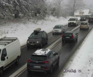 Gigantyczne korki i trudne warunki na zakopiance