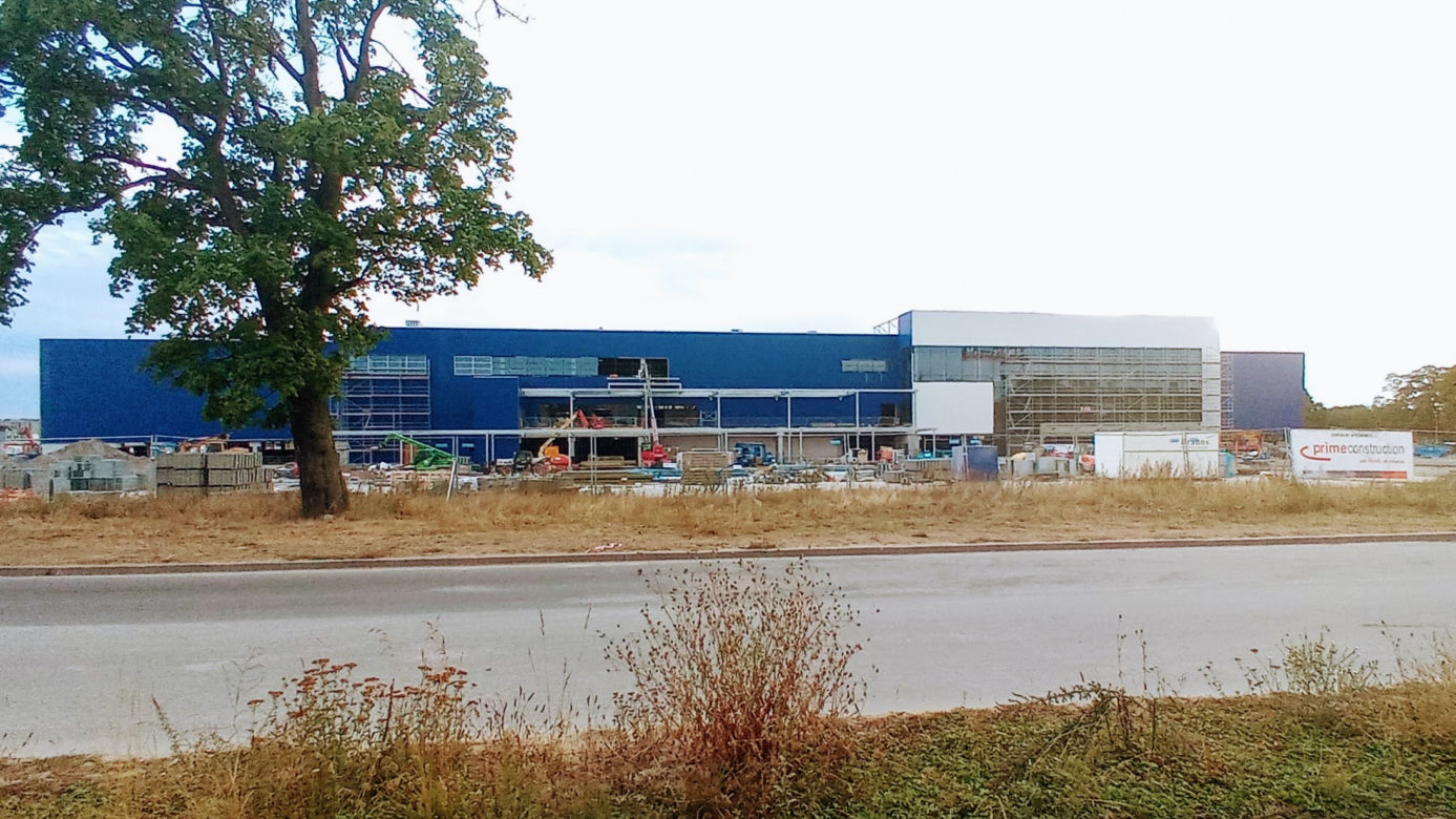Budowa sklepu IKEA w Szczecinie - sierpień 2020
