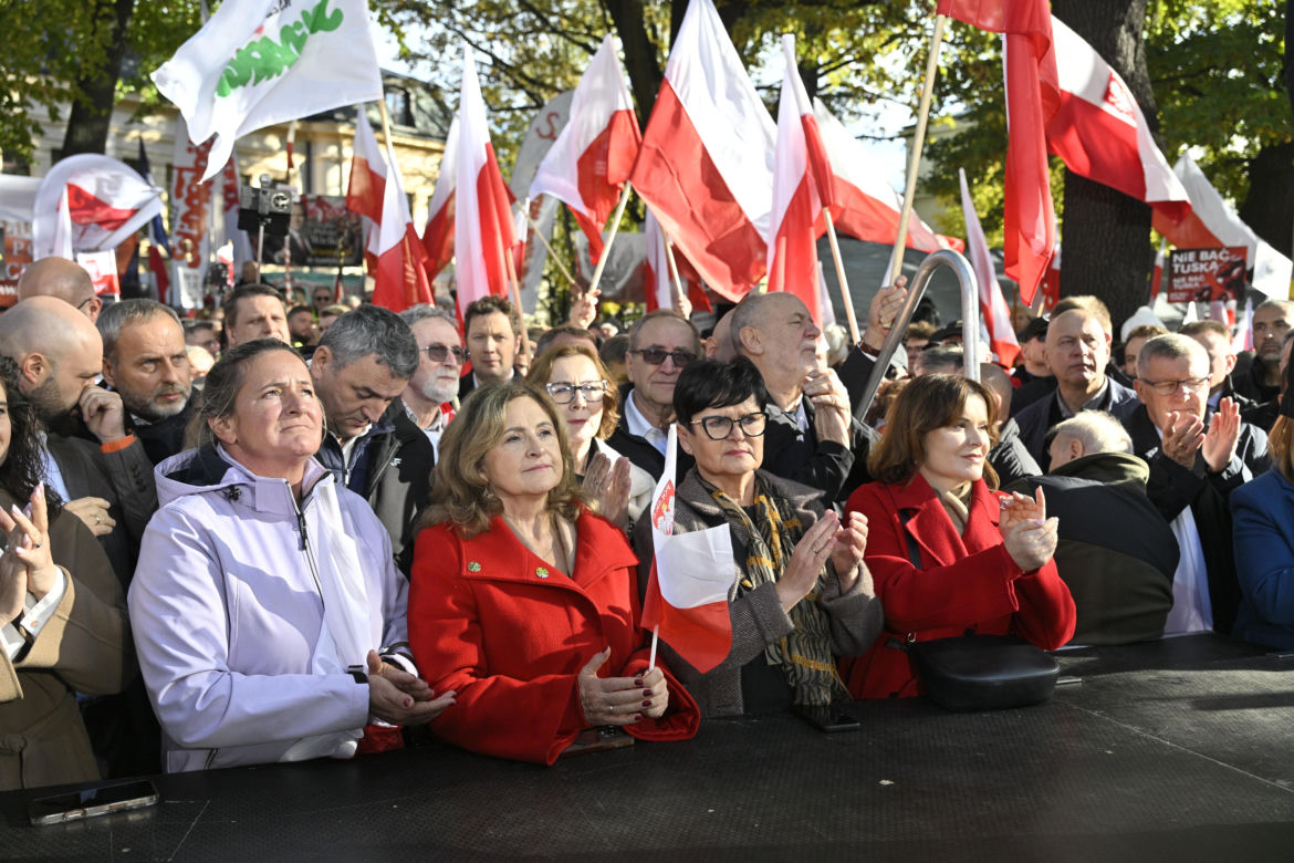 Protest pod TK. Kaczyński