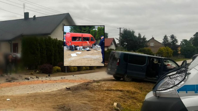 Koszmarny wypadek w Gołyniu. Dwa busy zderzyły się na skrzyżowaniu, wiele osób poszkodowanych