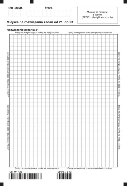 Próbny egzamin gimnazjalny - Matematyka