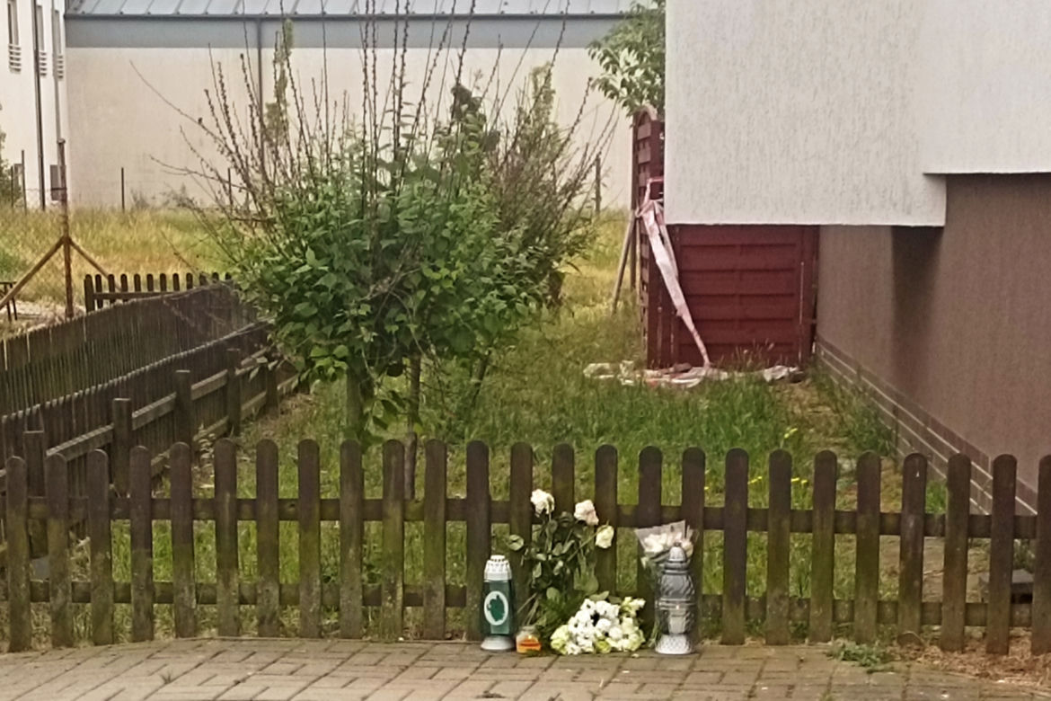 Miejsce strzelaniny na ulicy Kasjopei w Szczecinie