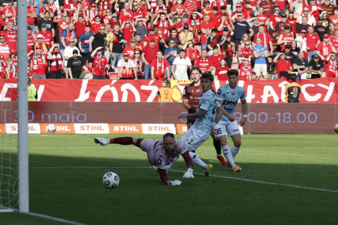 Widzew Łódź - Piast Gliwice: Zdjęcia kibiców i zawodników z meczu 34. kolejki PKO BP Ekstraklasy