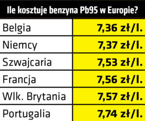 Ile benzyny możemy kupić za polską pensję?