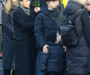 Pogrzeb Mirosława Krawczyka w Gdańsku: Aneta Zając i Mikołaj Krawczyk