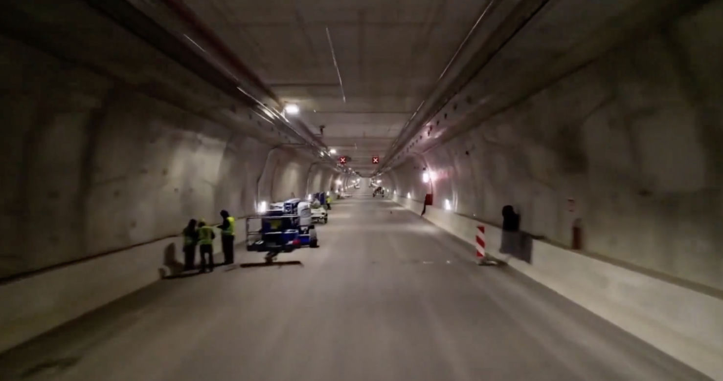 Testu w tunelu