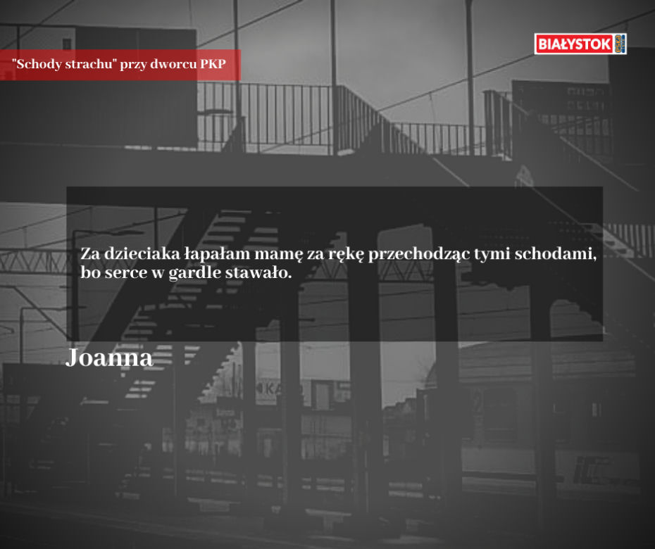 Białystok. Schody strachu przy dworcu PKP. Komentarze Internautów