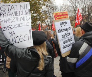 Pikieta w obronie Piotra Ikonowicza