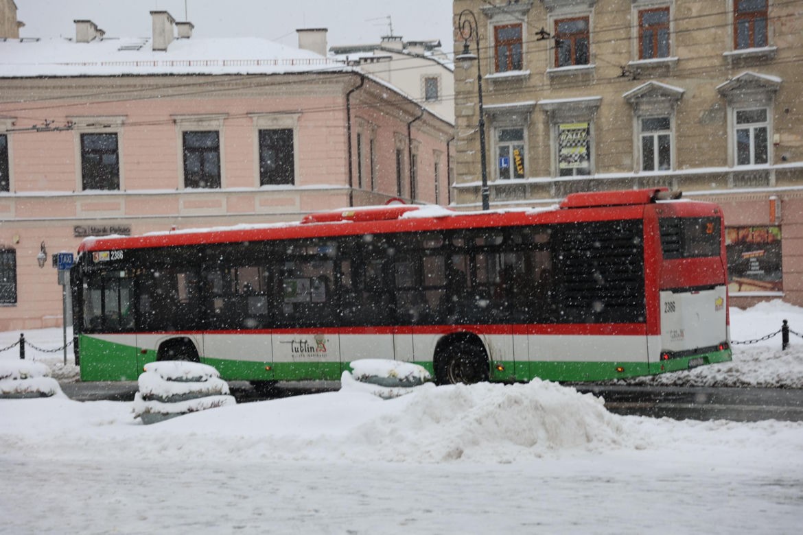 Śnieżyca w Lublinie