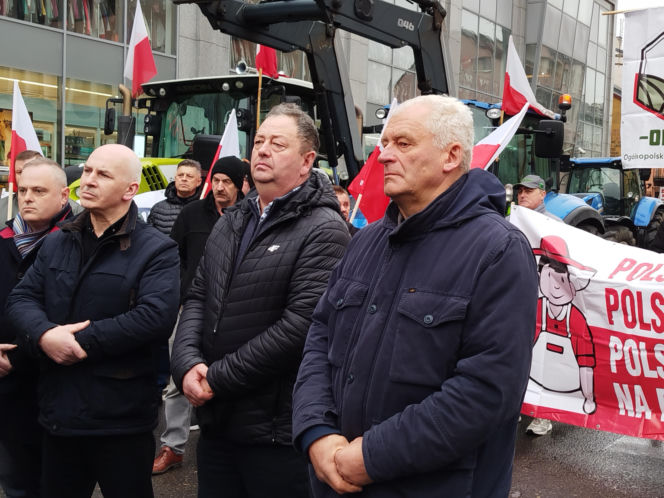 Rolnicy z regionu Siedleckiego protestowali w Siedlcach
