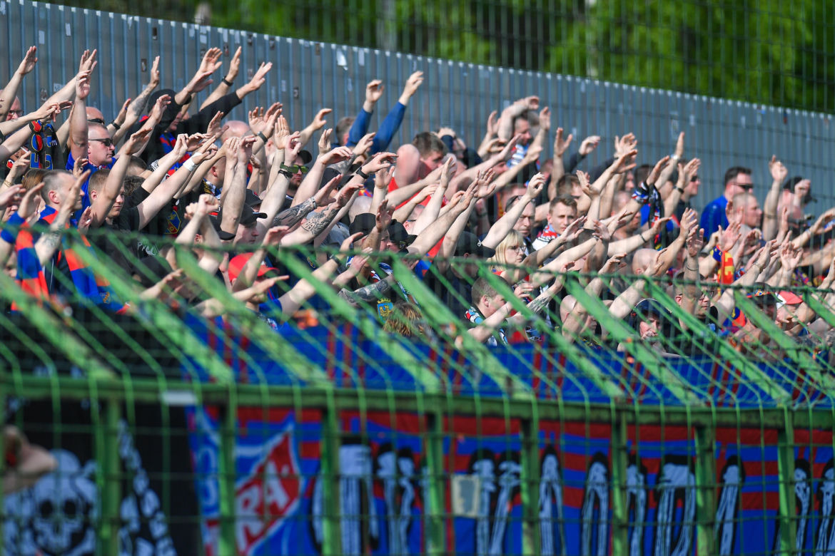 Kibice na meczu GKS Katowice - Odra Opole