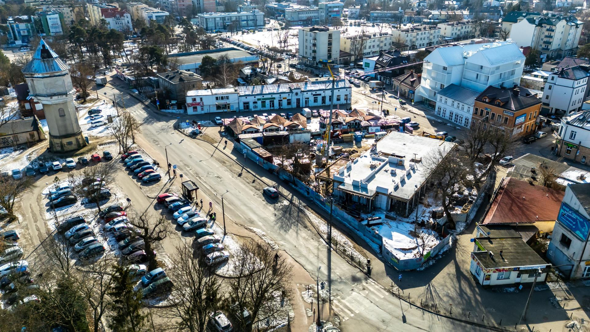 Budowa targowiska w Otwocku