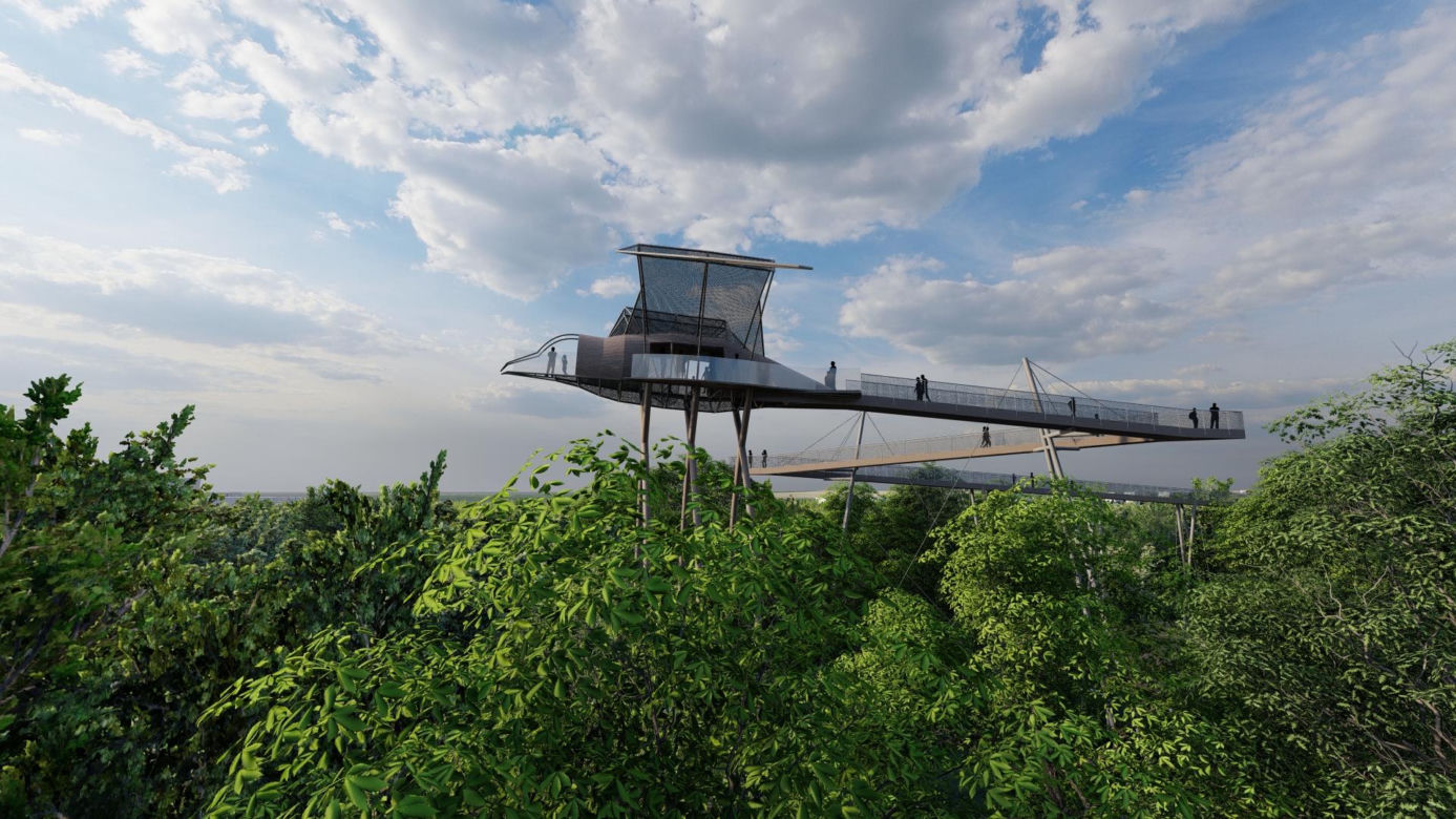 Projekt platformy widokowej typu Skywalk w Kołobrzegu