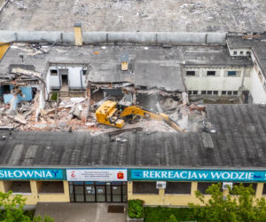 Ośrodek Namysłowska w Warszawie - rozbiórka basenu