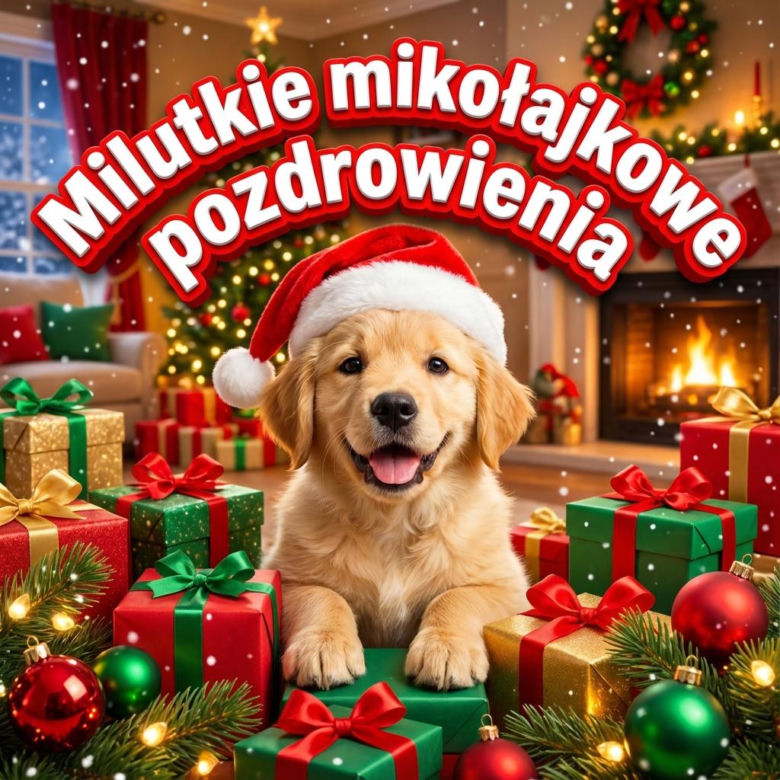 Kartka z życzeniami na Mikołaja